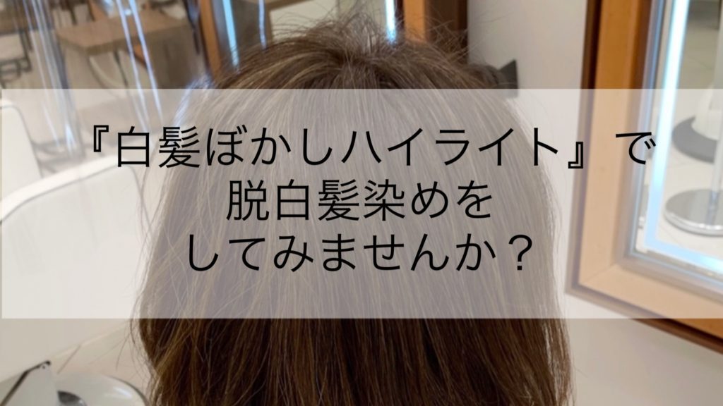 白髪ぼかしハイライト で脱白髪染めをしてみませんか Hairsalonlabo